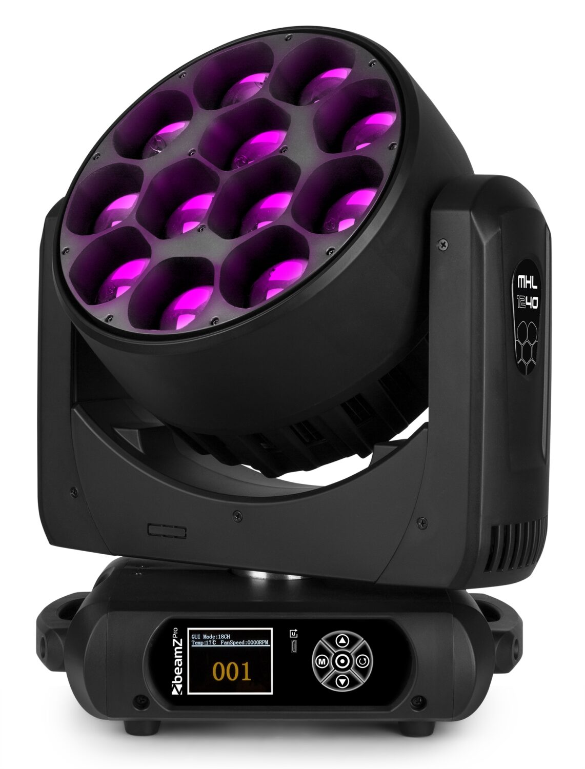BEAMZPRO MHL1240 LED MOVING HEAD ZOOM 12x 40W RGBW