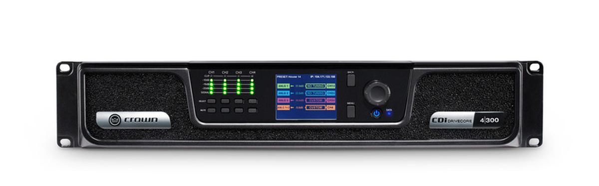 CROWN - NCDI4X300BL-U-EU - CDI DRIVECORE 4|300BL (EU) - ANALOG + BLU LINK INPUT. 4 CHANNEL. 300W PER