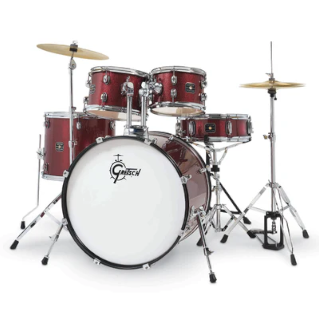GRETSCH DRUMS Renegade Kit W/22" Kick Incl Hardware And Cymbal Pack - Ruby Sparkle