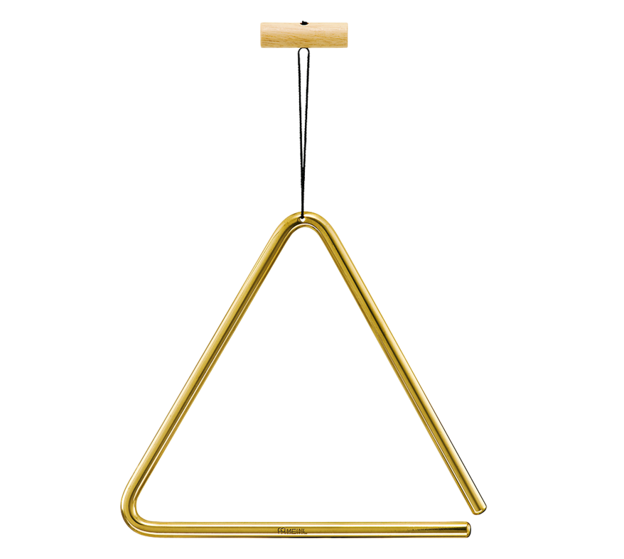 MEINL Percussion Triangle 8" Solid Brass with Metal Beater