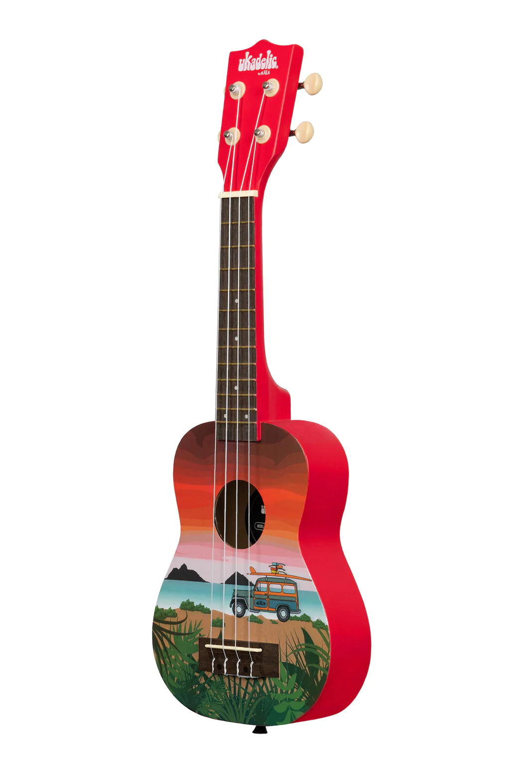Kala UKSURFARI Ukadelic Soprano Wood Ukulele - Surfari