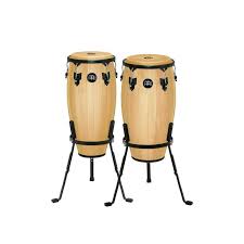 MEINL Percussion Headliner Series 11" & 12" Wood Conga Set Incl. Basket Stands - Natural