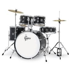 GRETSCH DRUMS Renegade Kit W/22" Kick Incl Hardware And Cymbal Pack - Black Mist