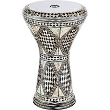 MEINL Artisan Edition 8 3/4" Doumbek - White Burl Mosaic Royale