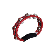 MEINL Percussion ABS Tambourine Hand Held Steel Jingles - Red
