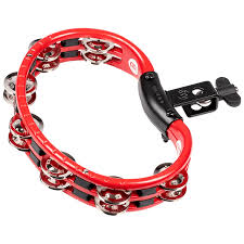 MEINL Percussion Mountable Tambourine Steel Jingles - Red
