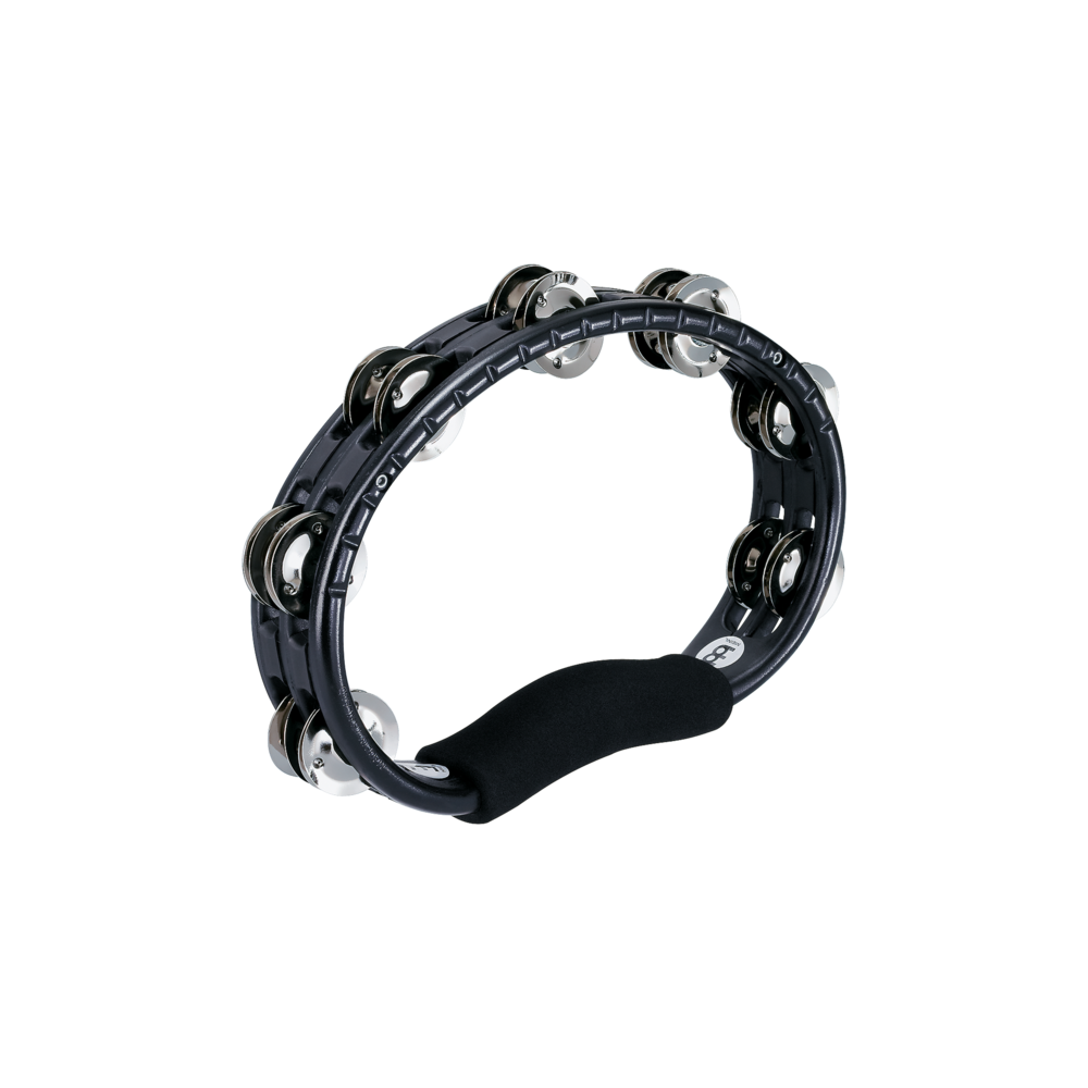 MEINL Percussion ABS Tambourine Hand Held Steel Jingles - Black