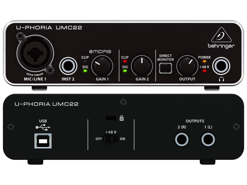 BEHRINGER UMC 22 AUDIO INTERFACE