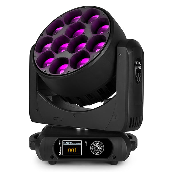 BEAMZPRO MHL1240 LED MOVING HEAD ZOOM 12x 40W RGBW