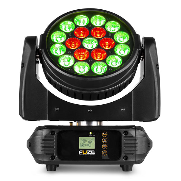 BEAMZ FUZE1910 LED MOVING HEAD WASH WITH RING CONTROL 19x 10W RGBW