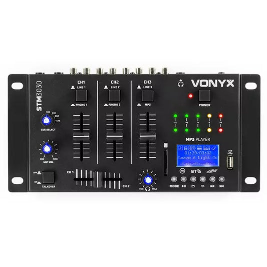 Vonyx – STM3030 MIXER WITH BT/MP3/USB/REC