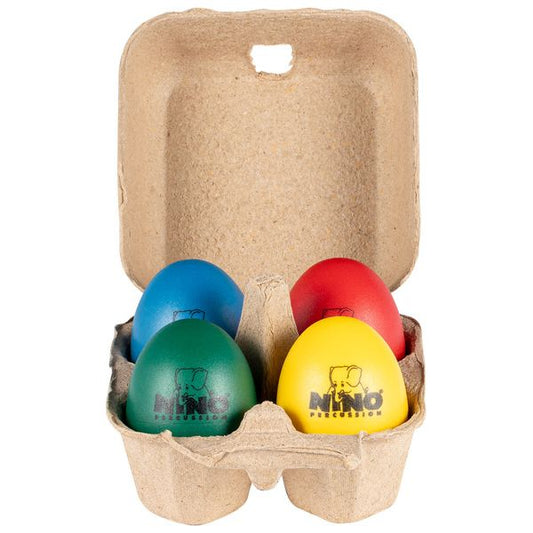 NINO Egg Shaker Box 4pc - Blue, Green, Red, Yellow