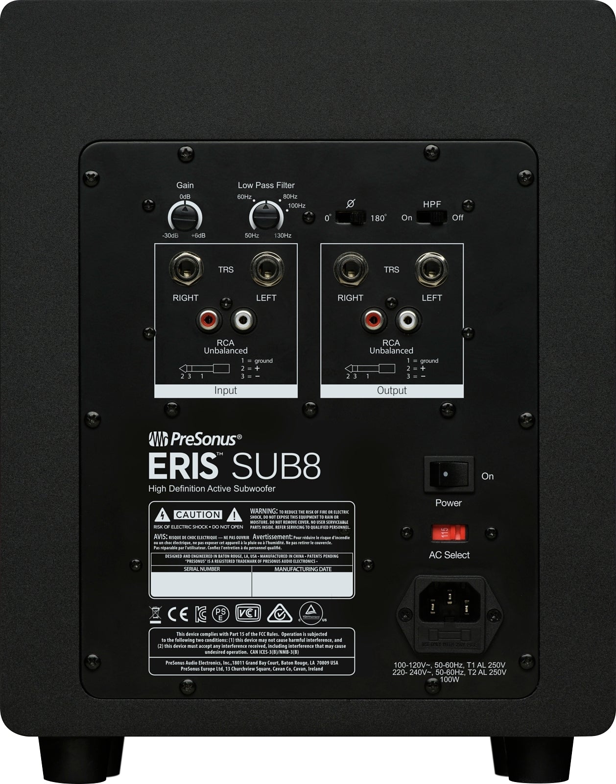 Presonus ERIS SUB 8