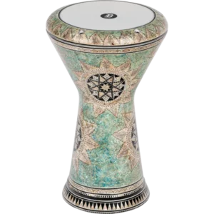 MEINL Percussion Artisan Edition 9" Doumbek - White Pearl Mosaic Queen
