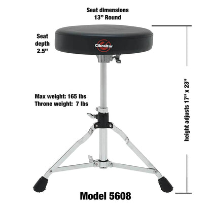 GIBRALTOR DRUM THRONE ROUND SEAT (REG5608)
