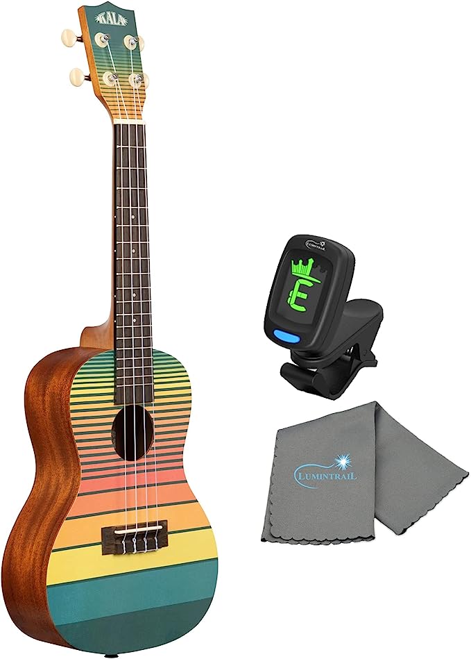 Kala SURFDAWNPATROL Surf Series Concert Ukulele with Bag