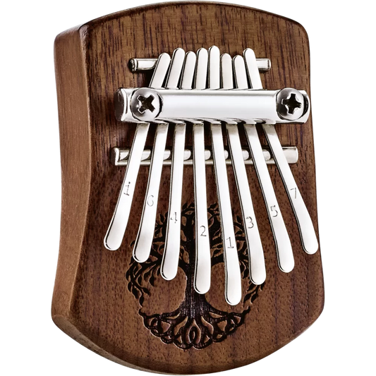MEINL Sonic Energy Mini Kalimba 8 notes Black Walnut Tree of Life