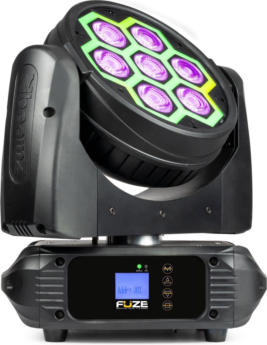 BEAMZ FUZE712 LED MOVING HEAD WASH WITH SMD LED EFFECT 7x 12W RGBW