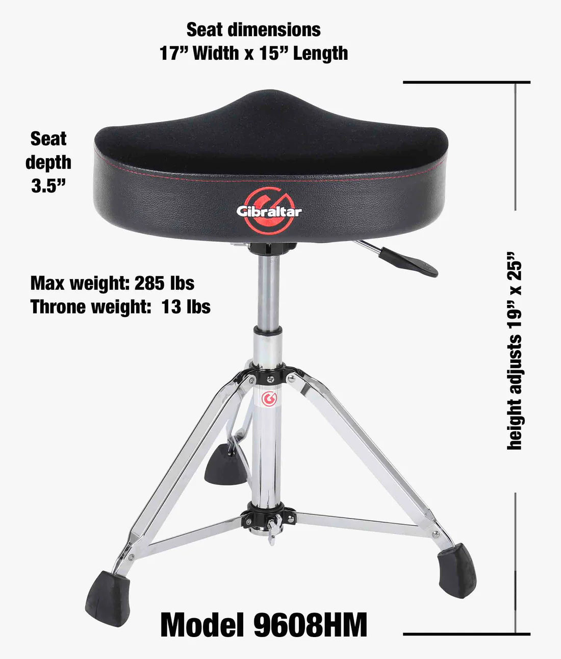 GIBRALTOR NEW MOTIR CLOTH DRUM THRONE (REG9608HM)