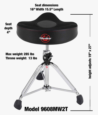 GIBRALTOR PRO OVERSIZED DRUM THRONE (REG9608MW2T)