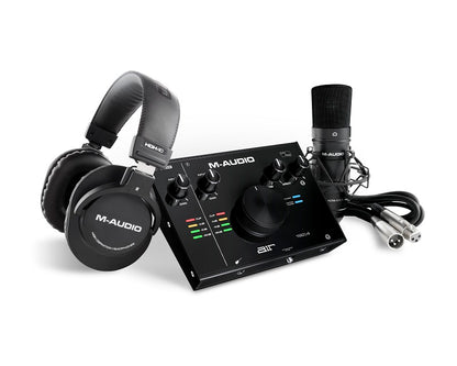 M-AUDIO 1 XLR INTERFACE HDH40 H/PHONES AND NOVA BLACK MIC W/SOFTWARE