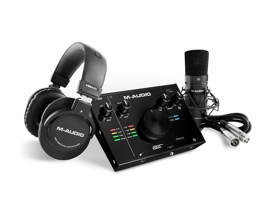 M-AUDIO 1 XLR INTERFACE HDH40 H/PHONES AND NOVA BLACK MIC W/SOFTWARE