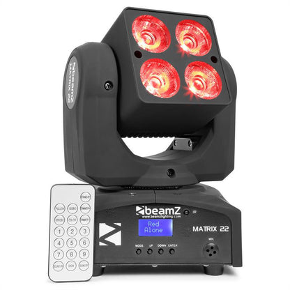 MATRIX22 LED MOVING HEAD 4x 10w RGBW LEDS DMX