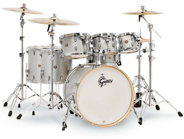 Gretsch Drums CM1E826P Catalina Maple Shell Pack 7-Pc W/22" Kick - Silver Sparkle