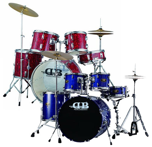 DB Percussion DB56-132 5-Piece Acoustic Drum Kit - Blue