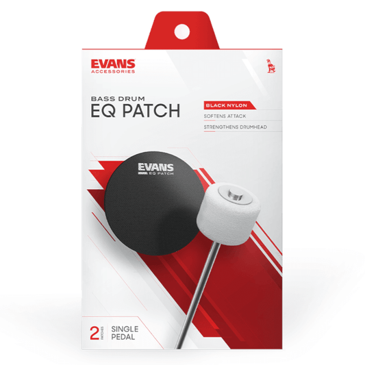 EVANS Bass Drum Patch Single Blk Nylon