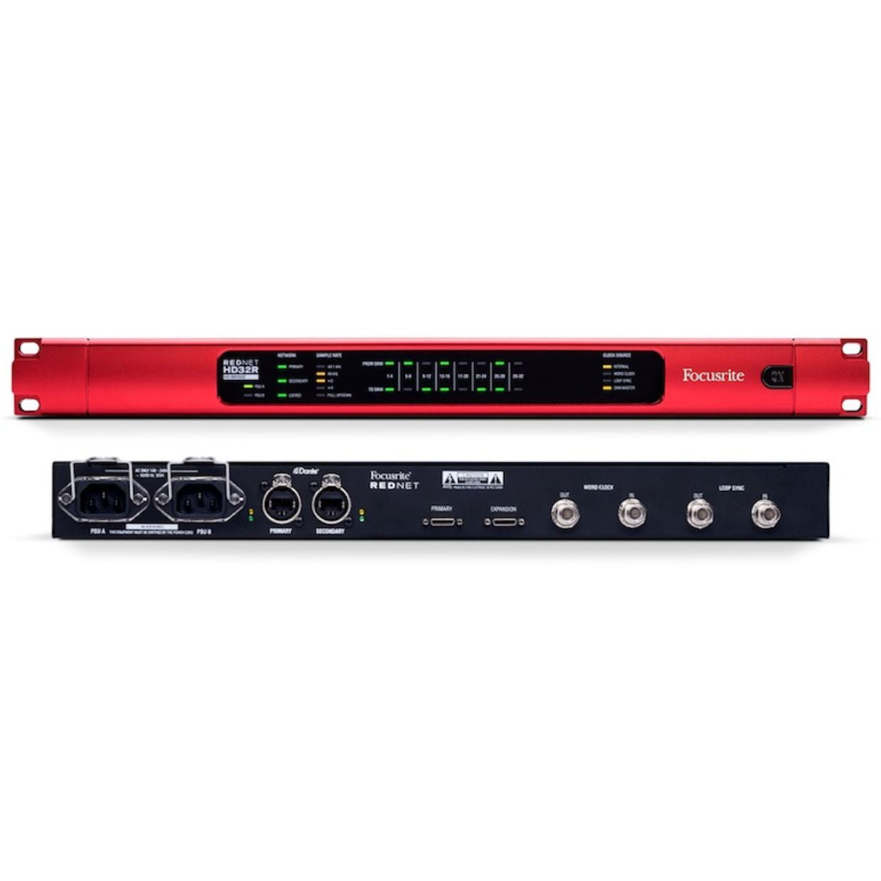 FOCUSRITE Pro RedNet HD32R Ethernet Audio Interface with Redundancy