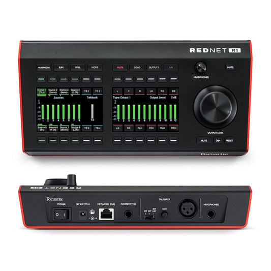 FOCUSRITE Pro RedNet R1 Desktop Remote Controller for Red Interfaces with PoE