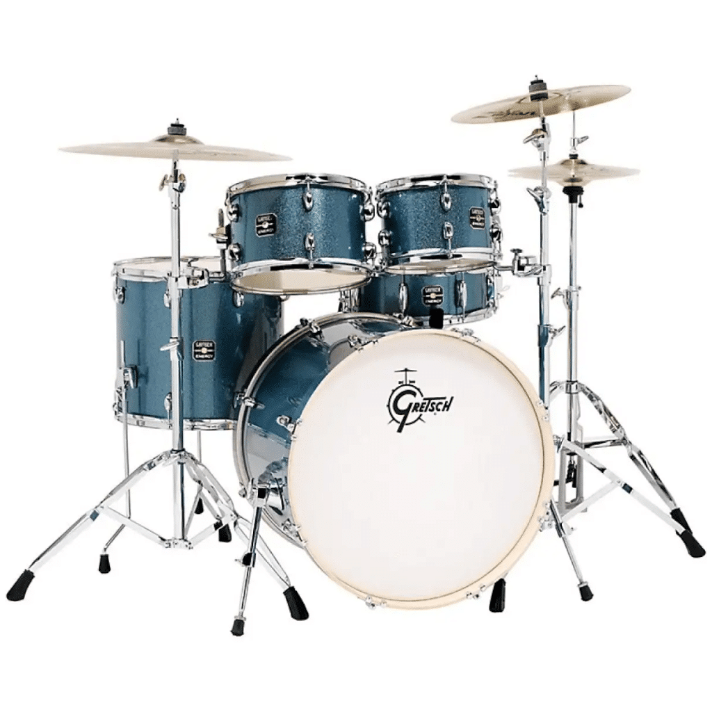 GRETSCH DRUMS Energy Kit W/22" Kick And Hardware - Blue Sparkle