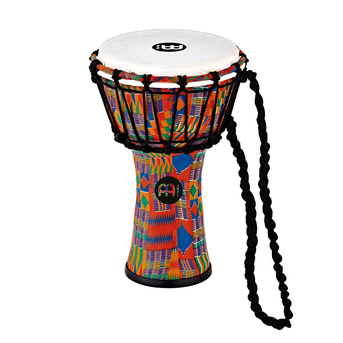 MEINL Percussion Junior Djembe 7"x 12 1/2" - Kenyan Quilt