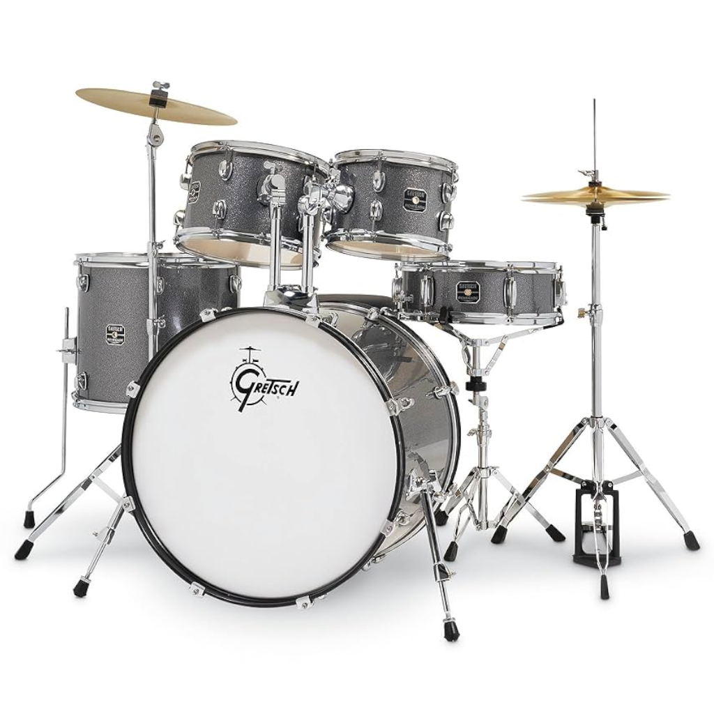 GRETSCH DRUMS Renegade Kit W/22" Kick Incl Hardware And Cymbal Pack - Grey Sparkle