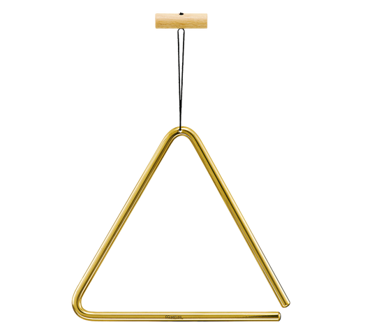 MEINL Percussion Triangle 8" Solid Brass with Metal Beater