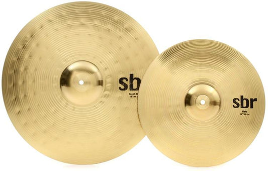SABIAN SBR TWO PACK 14  HATS 18  CRASH