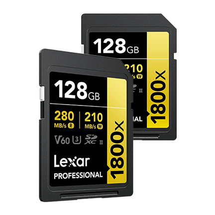 Lexar SD Pro 1800x - 2X 128GB