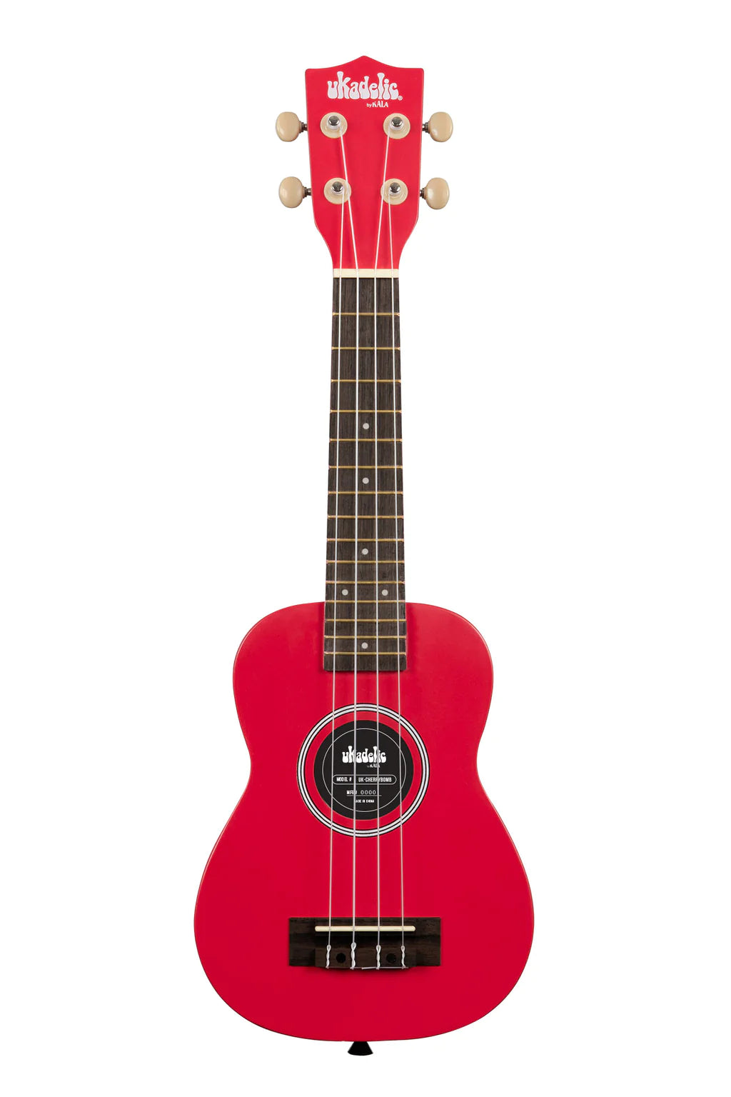 Kala UKCHERRYBOMB Ukadelic Soprano Wood Ukulele - Cherry Bomb