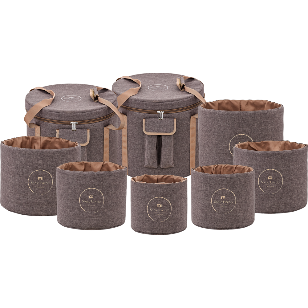 MEINL Sonic Energy Crystal Singing Bowl Sleeve Set Travel Bag - Brown