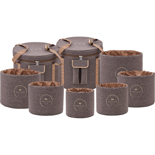 MEINL Sonic Energy Crystal Singing Bowl Sleeve Set Travel Bag - Brown