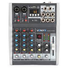 Vonyx VMM-K402 – 4 Channel Mixer w/ DSP/BT/MP3/USB/REC