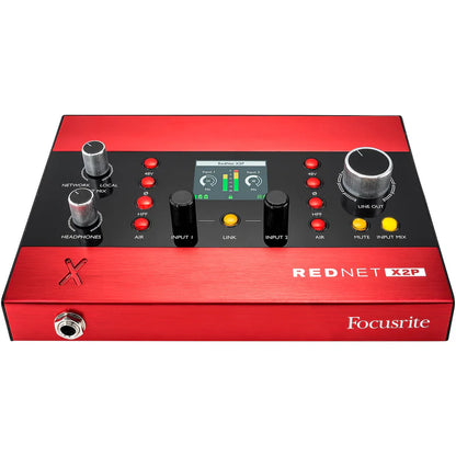 FOCUSRITE Pro Rednet X2P 2x2 Ethernet Audio Digital IO with Mic Preamps