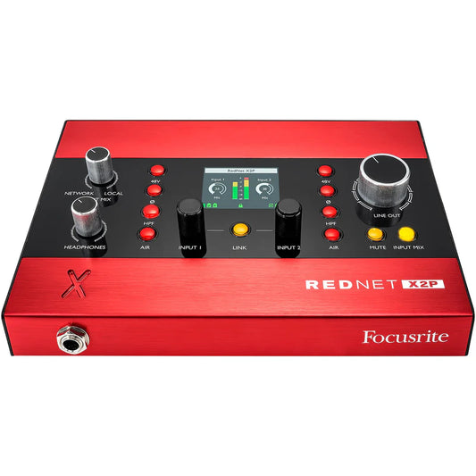 FOCUSRITE Pro Rednet X2P 2x2 Ethernet Audio Digital IO with Mic Preamps