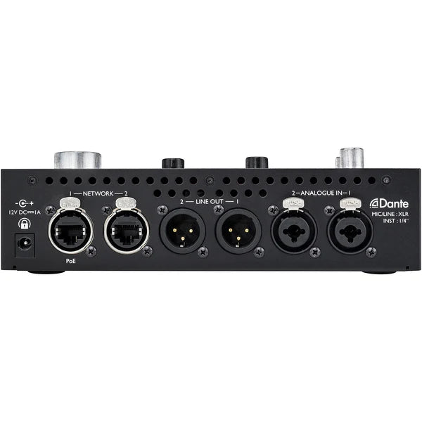 FOCUSRITE Pro Rednet X2P 2x2 Ethernet Audio Digital IO with Mic Preamps
