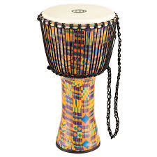 MEINL Percussion Travel Series Djembe 14" Rope Tuned Goat Head - Pharaoh's Script