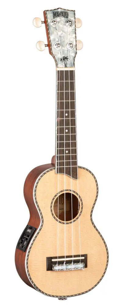 MAHALO PEARL SERIES SOP UKULELE NATURAL + PICKUP