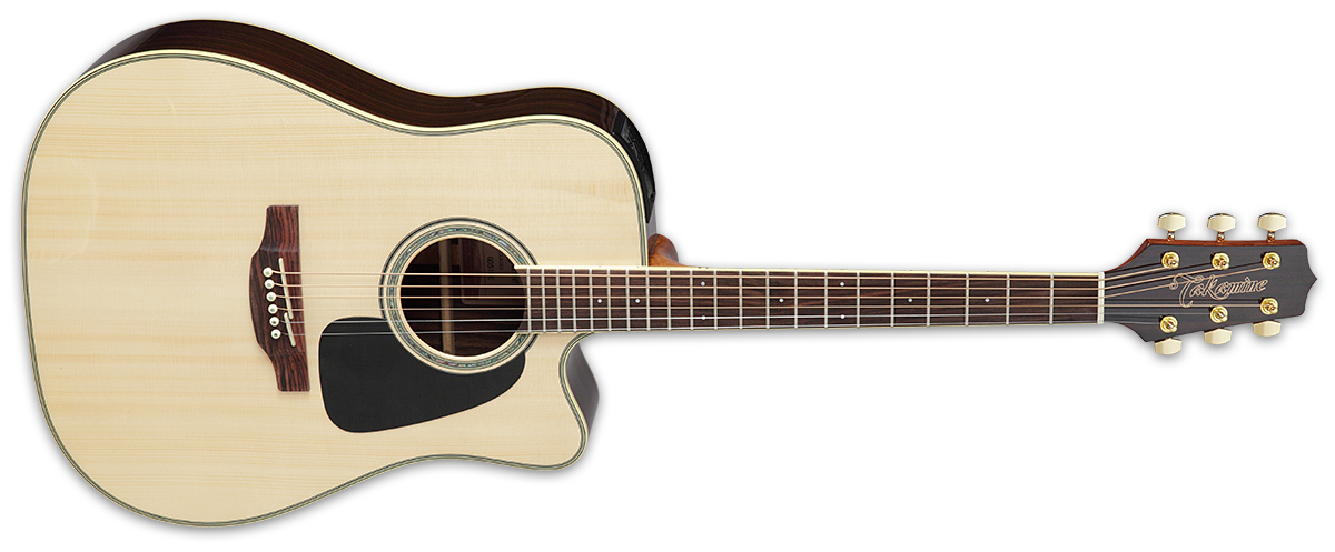 Takamine GD51CENAT Dreadnought Solid SpruceTop with Black Walnut Back & Sides - Gloss