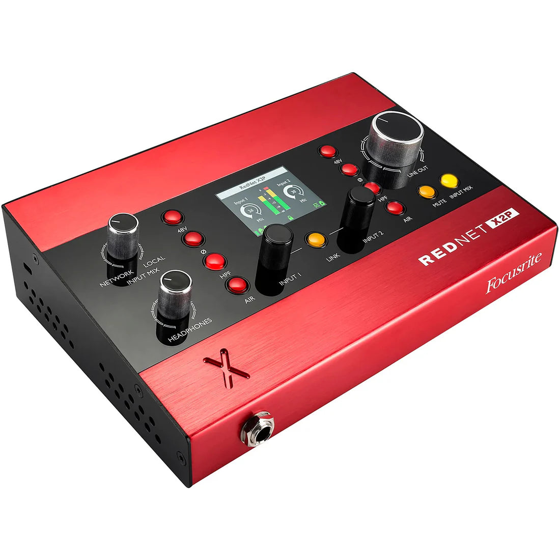 FOCUSRITE Pro Rednet X2P 2x2 Ethernet Audio Digital IO with Mic Preamps