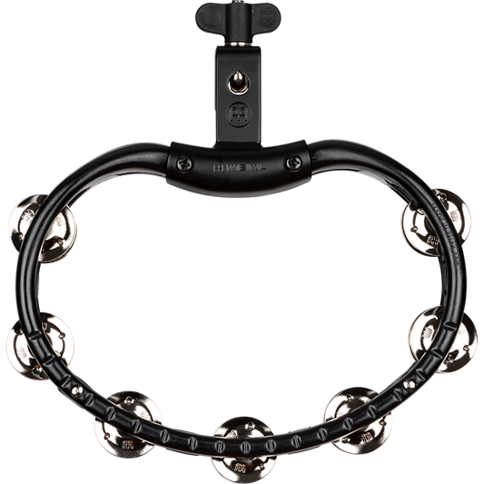 MEINL Percussion Mountable Tambourine Steel Jingles - Black